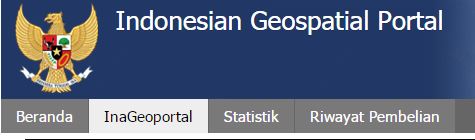 Langsung ke menu Ina Geoportal